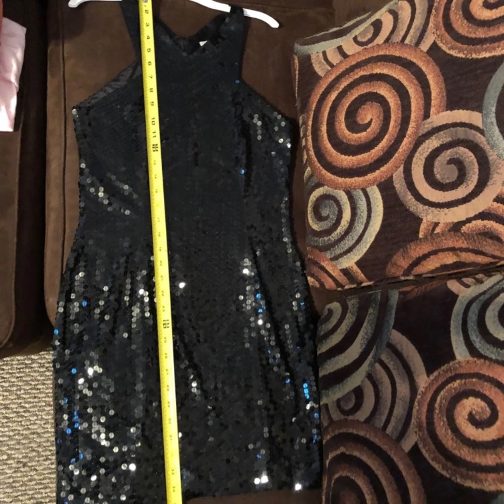 Classy black sequin dress in excellent condition!
